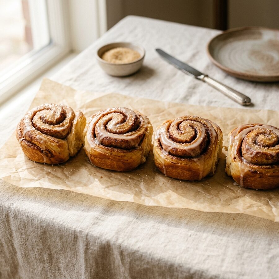 Cinnamon Brioche Buns